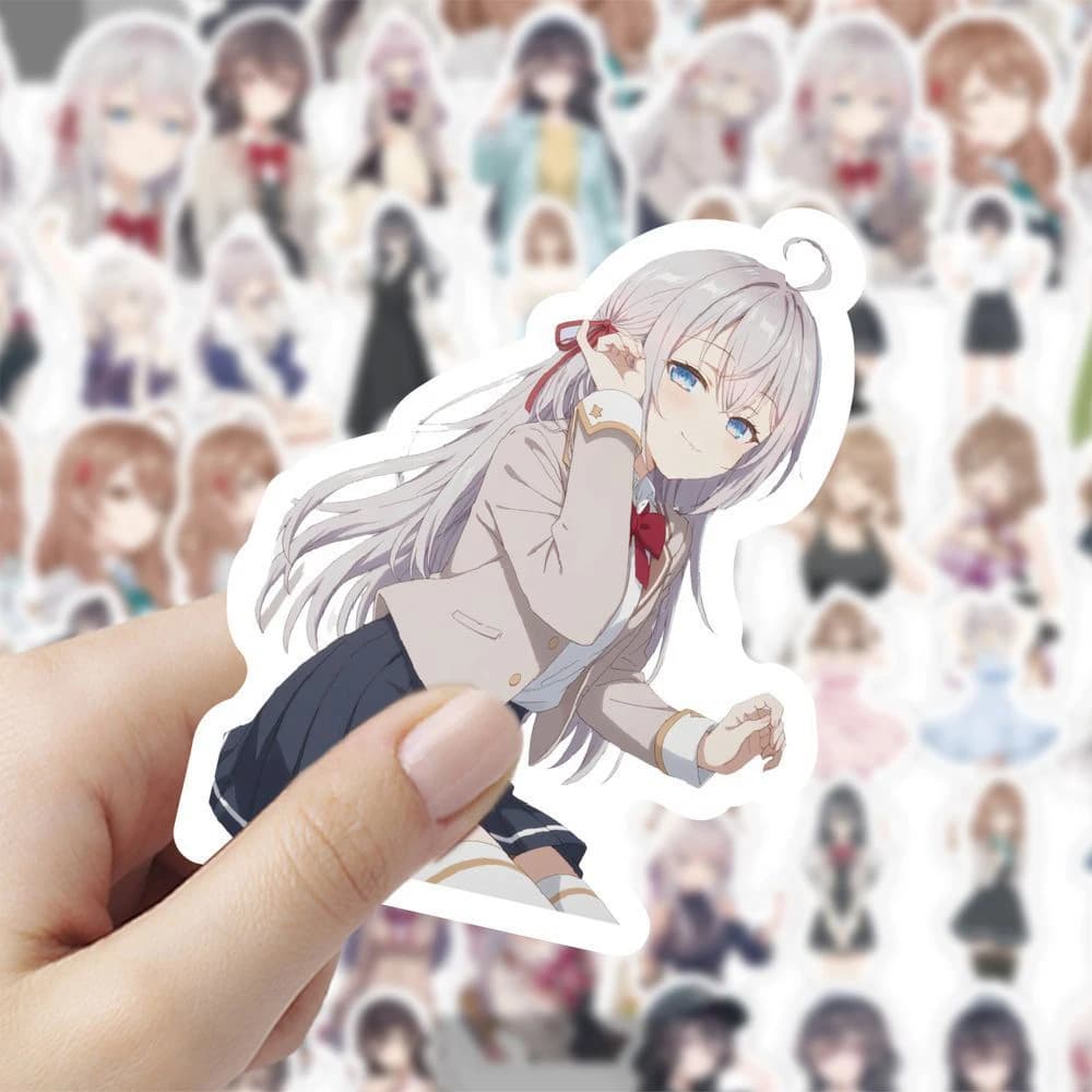 10/30/60pcs Alya Sometimes Hides Her Feelings In Russian Stickers Alya Kuze Anime Sticker Laptop Girls Yuki Suou Cartoon Decals