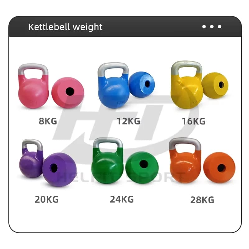 Hand Weights, Gym Equipment and Strength Training Set, Competition Kettlebell