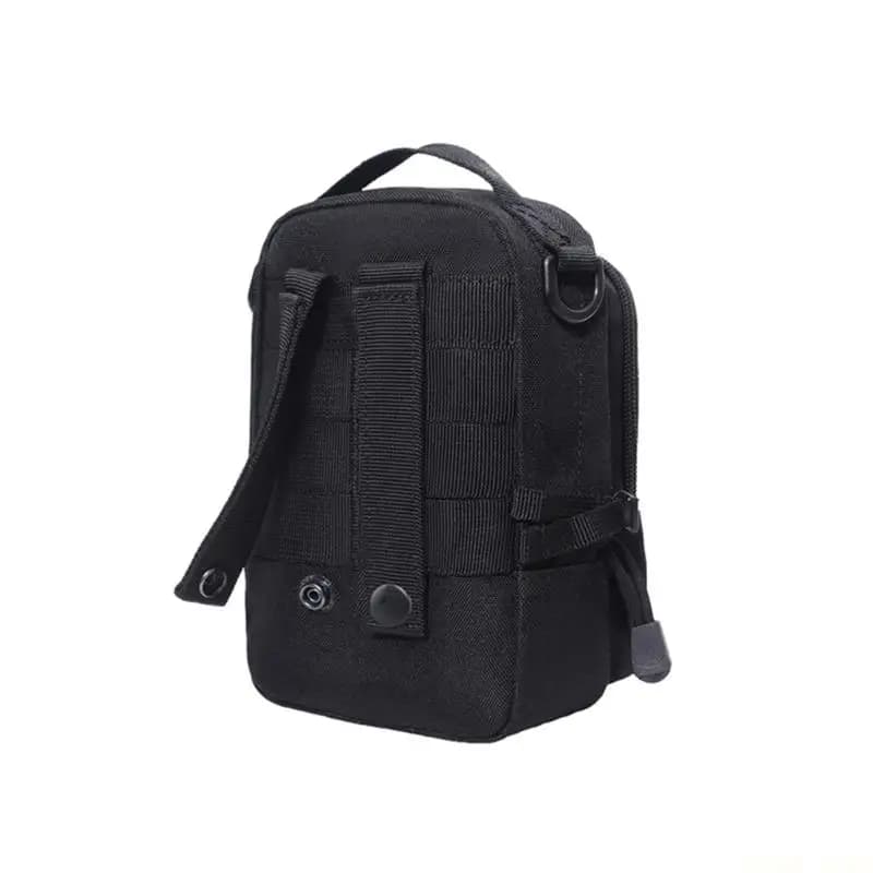 U2JB Multifunctional Waist Bag With Double Zippered Closure Light Weight Fabric Belt Bag For Hiking Running