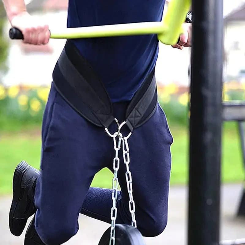 Useful to thicken belt for lifting weights with chain dive belt for pull up chin up kettlebell balancer fitness bodybuilding gym belt