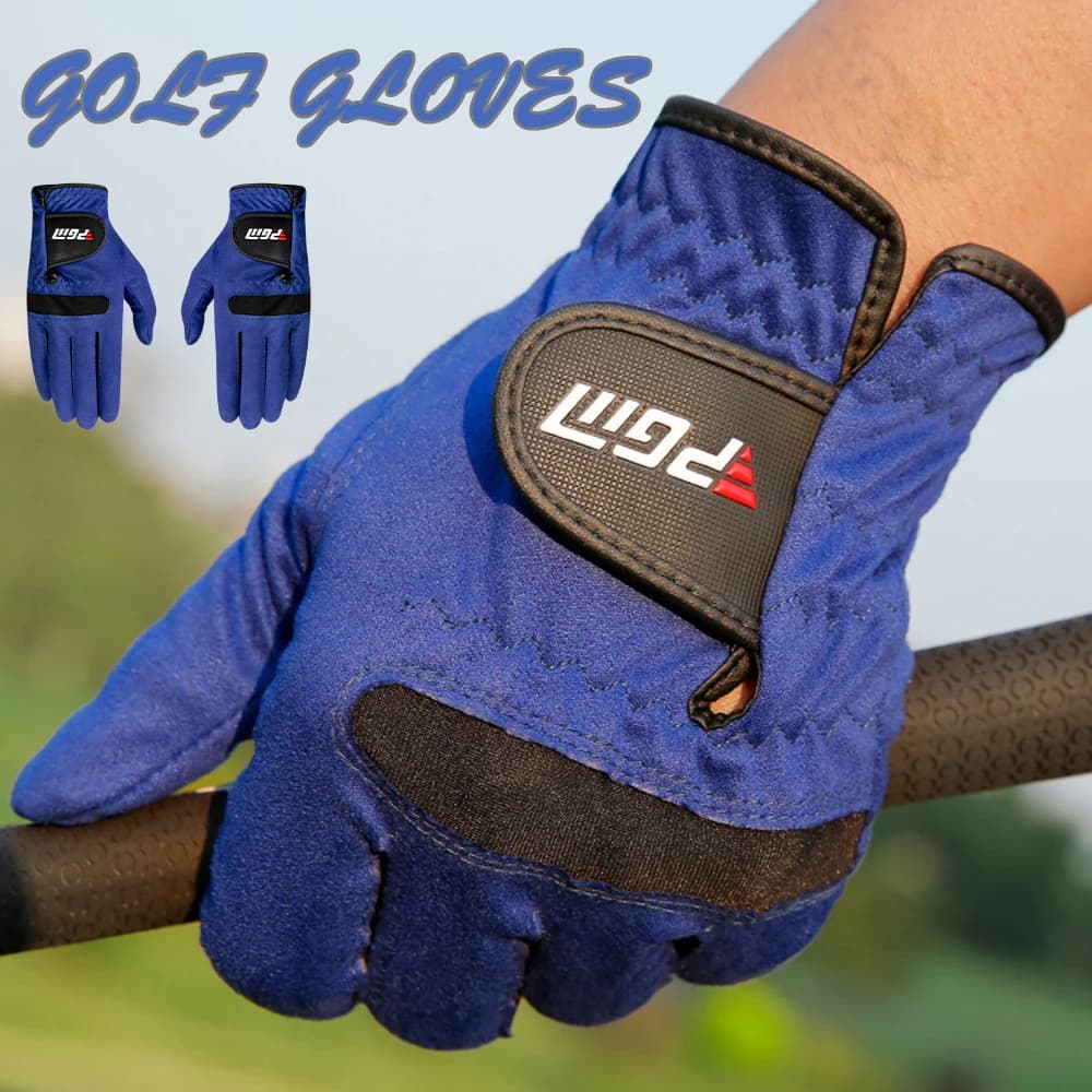 Guanto da golf PGM Guanti da golf per mano sinistra/destra con chiusura regolabile Guanti morbidi e traspiranti che assorbono il sudore Regali per gli amanti dei golf