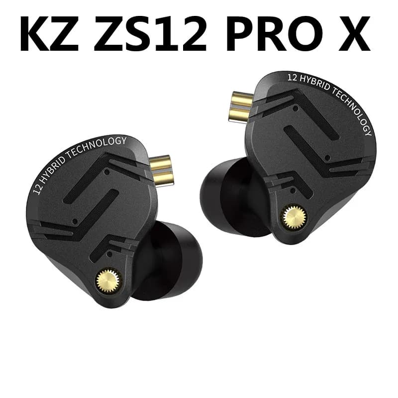 Auricolari KZ ZS12 PRO X in metallo, ibridi 1DD+5BA, HIFI, bassi profondi, in-ear monitor, cuffie per musica e sport, con cancellazione del rumore, nuovo arrivo.