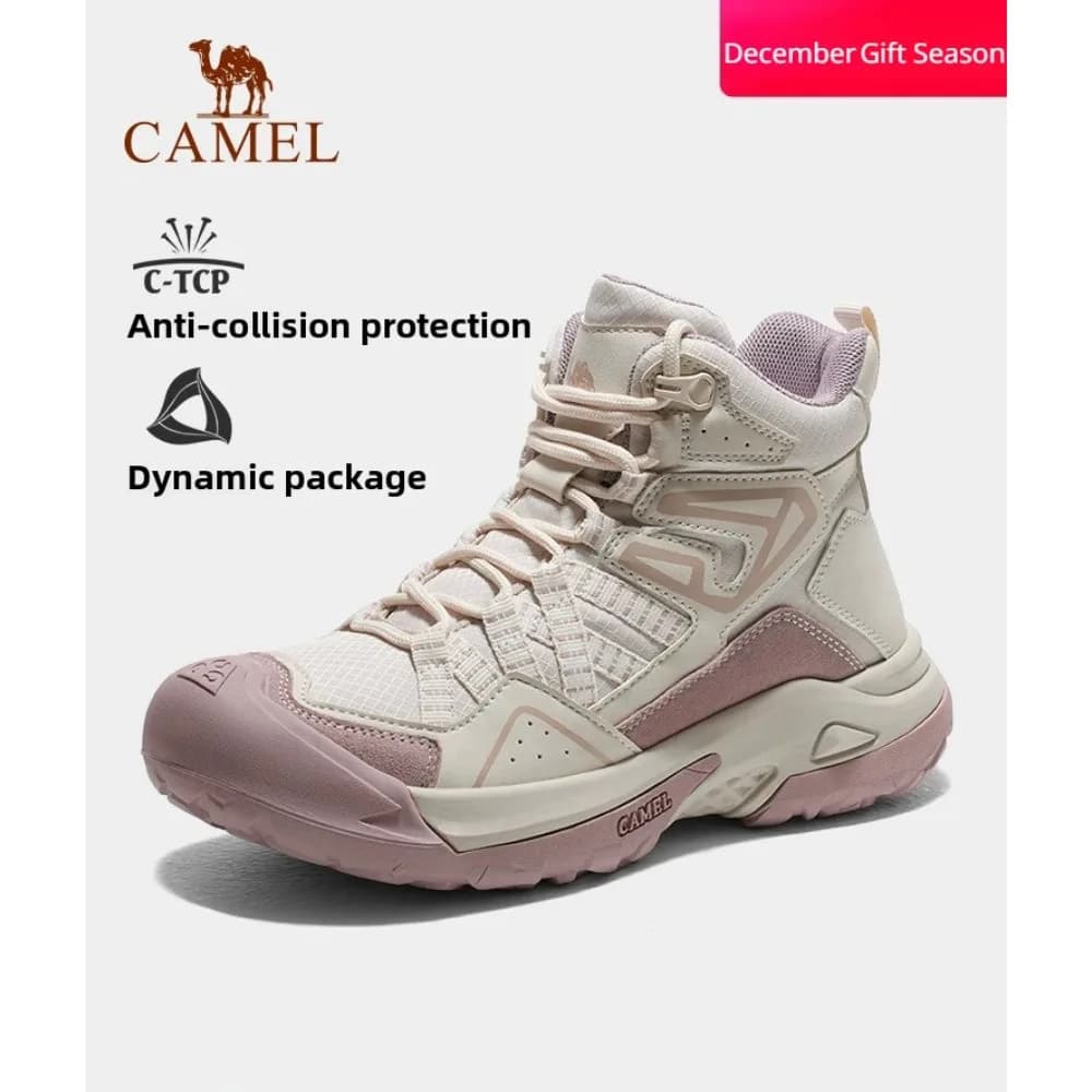 Scarponi da trekking da donna cammello Impermeabili Sport Arrampicata Trekking Stivali da donna Nuove sneakers da donna invernali all'aperto di design di lusso