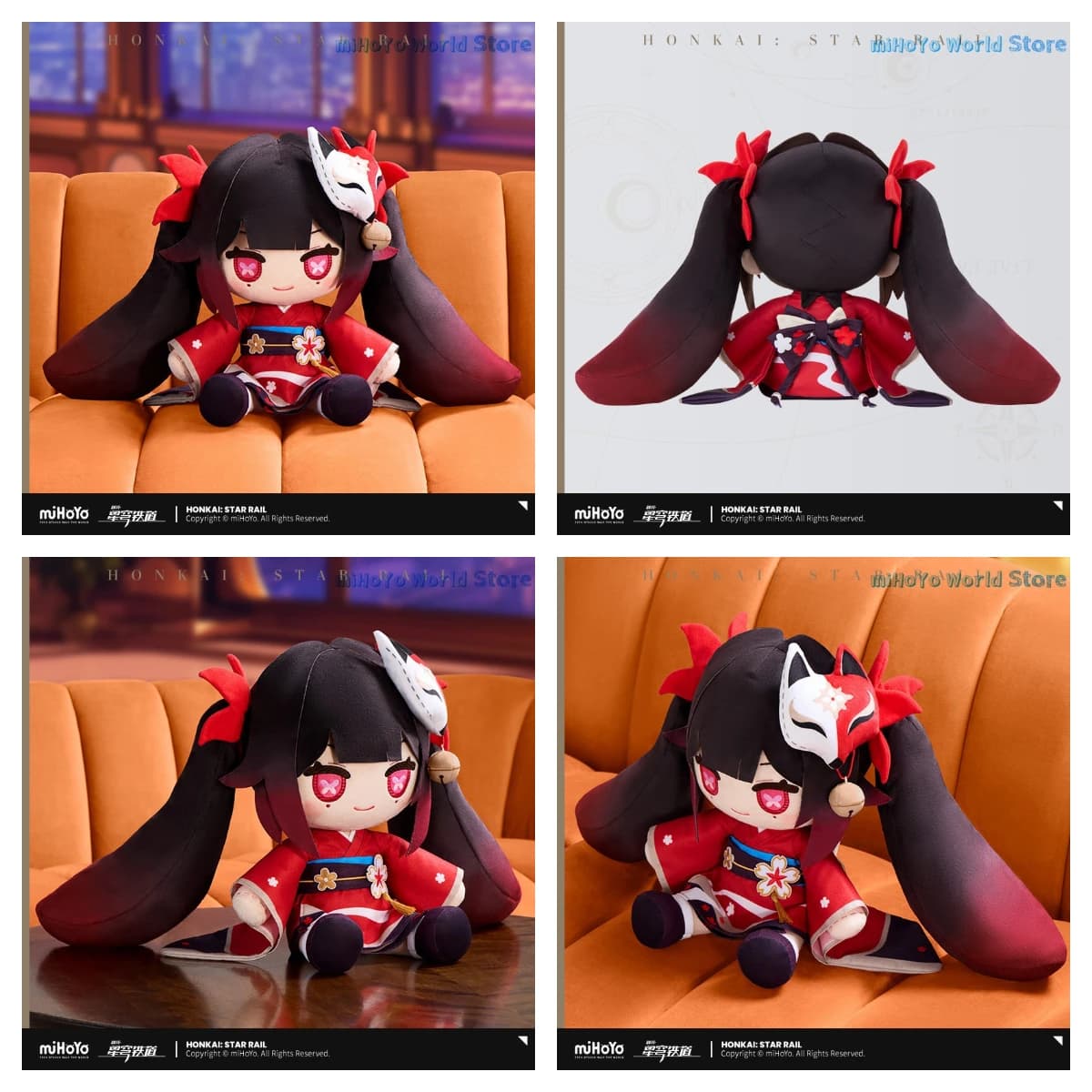 Disponibile - Cuscino Sparkle 30cm - Modello Ornamentale in Posizione Seduta - Honkai Star Rail Sparkle Cosplay Doujin - Regali di Compleanno