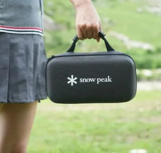 Rigida Snow Peak GS600 bag for cooker, Titanium cup and accessories, Camping equipment, Picnic and Open Barbecue