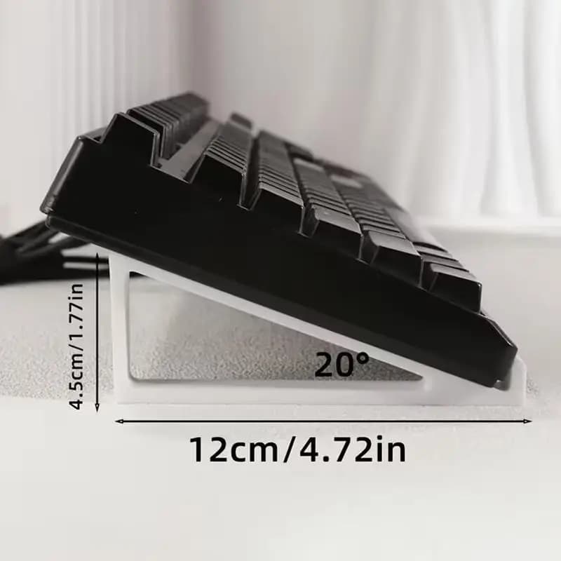 1 Paio di Supporti Portatili per Tastiera, Rialzi per Tastiera con Angolo Regolabile, Accessori per Computer, Supporto in Plastica per Monitor