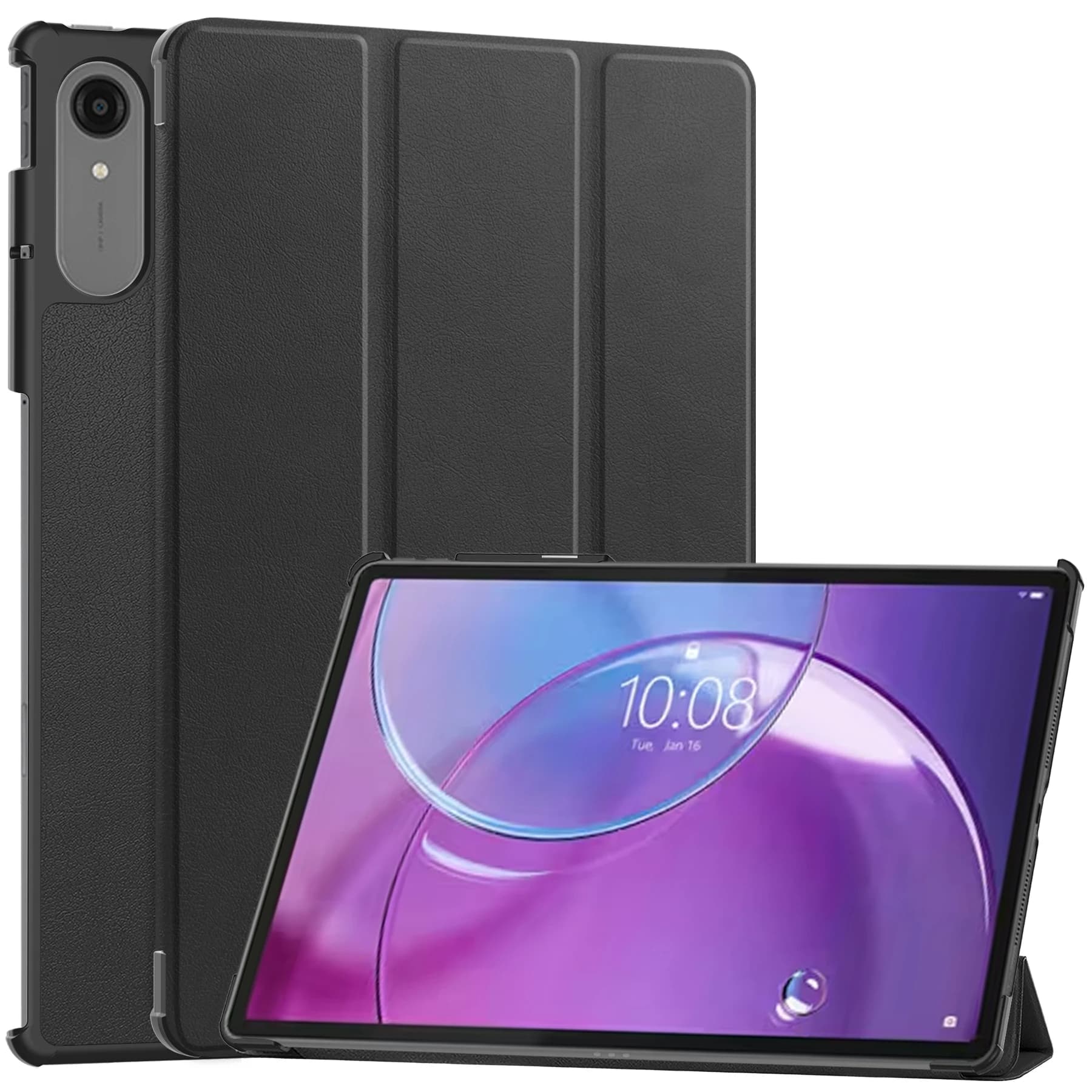 Custodia in pelle anti-caduta con supporto per tablet Lenovo Idea Tab Pro Gen2 13 pollici - Nera