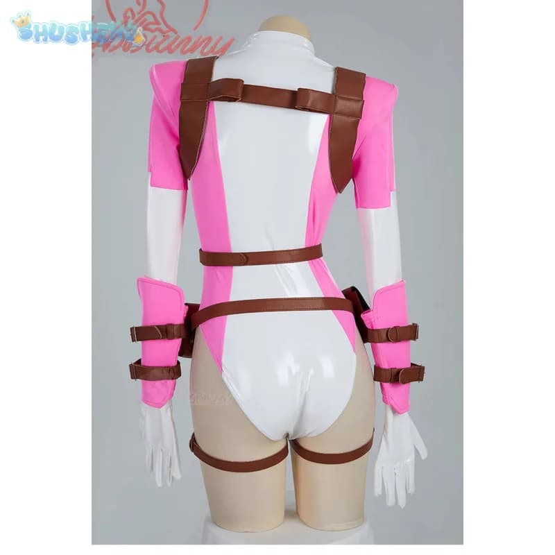 Gwen Supereroe Costume Cosplay Fantasia da donna in pelle tuta maschera cintura accessori set di oggetti di scena festa di Halloween nuova uniforme Gwen
