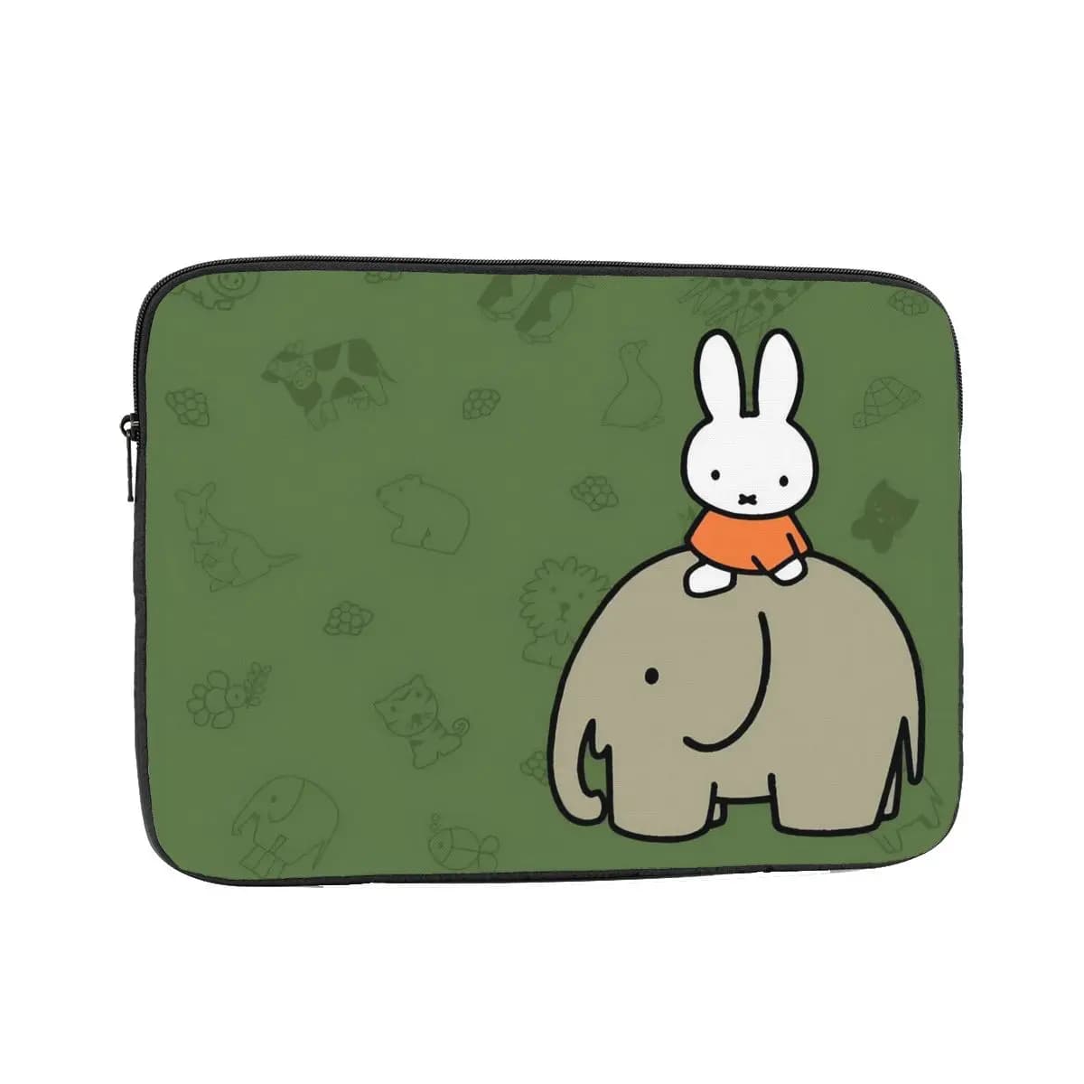 Laptop Notebook Bag Case Miffyy Tablet Liner Sleeve Cartoon Rabbit 10 12 13 15 17 Inch Shockproof Case Bag for Macbook Air Pro