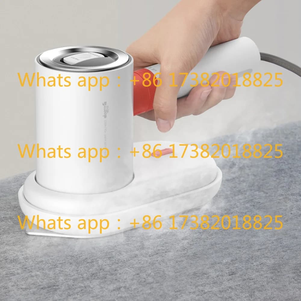 Piroscafo per indumenti portatile Deerma HS200 - Ferro da stiro a vapore e spazzola per vestiti 2 in 1 (calaldamento rapido da 200 W, serbatoio da 100 ml)