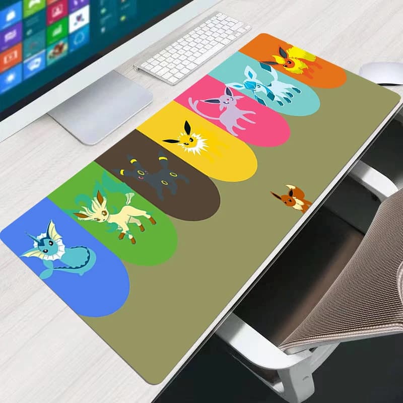 Tappetino per mouse 90x40 cm Pokemon, tappetino da scrivania per computer, tappetino per tastiera, tappetino per laptop, accessori per gaming ed e-sport.