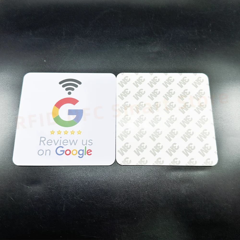 Schede di revisione NFC Tap Schede di recensioni per clienti Google con supporto adesivo Aumenta le tue riviste di 5 stelle per le tue imprese