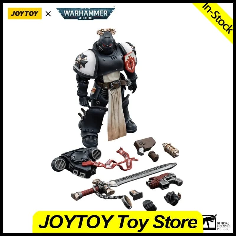 Disponibile JOYTOY Action Figure 1/18 Warhammer 40K Black Templars The Emperors Champion Rolantus Modellini Giocattolo da Collezione