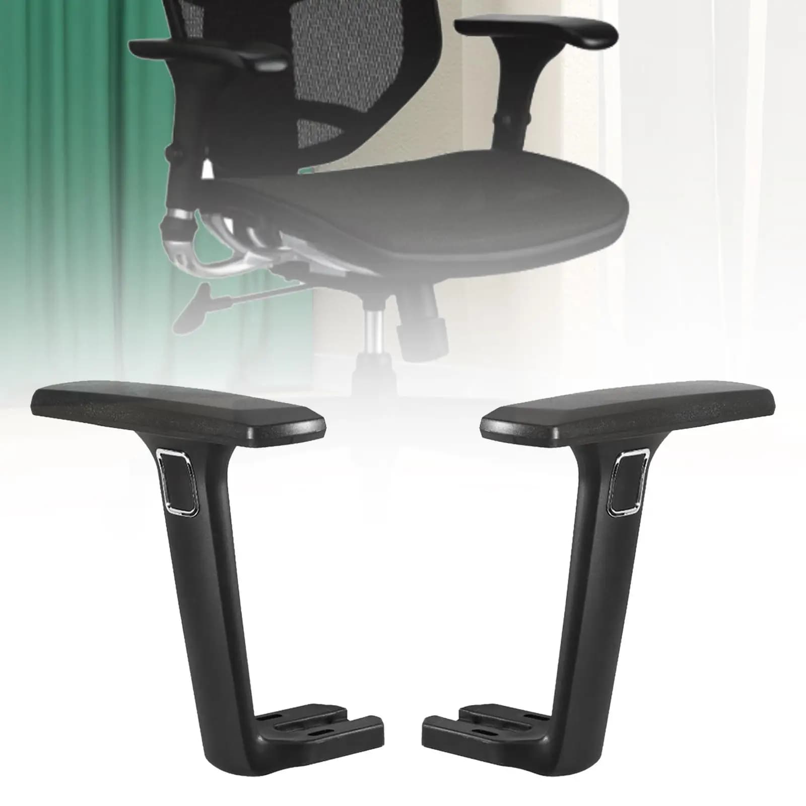 Braccioli Regolabili di Ricambio, Supporti Sollevabili, Cuscinetti Ergonomici in Plastica per Sedie da Ufficio
