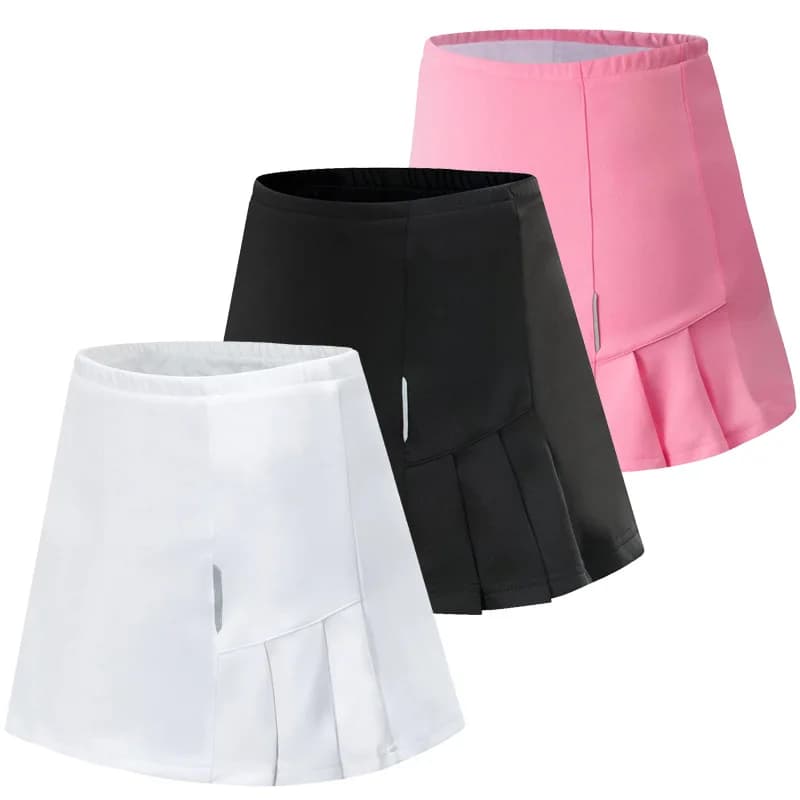 2024 Gonna sportiva da donna Quick Dry Tennis Yoga Badminton Gonna da golf Gonna corta a vita Comoda cintura traspirante Pantaloni di sicurezza