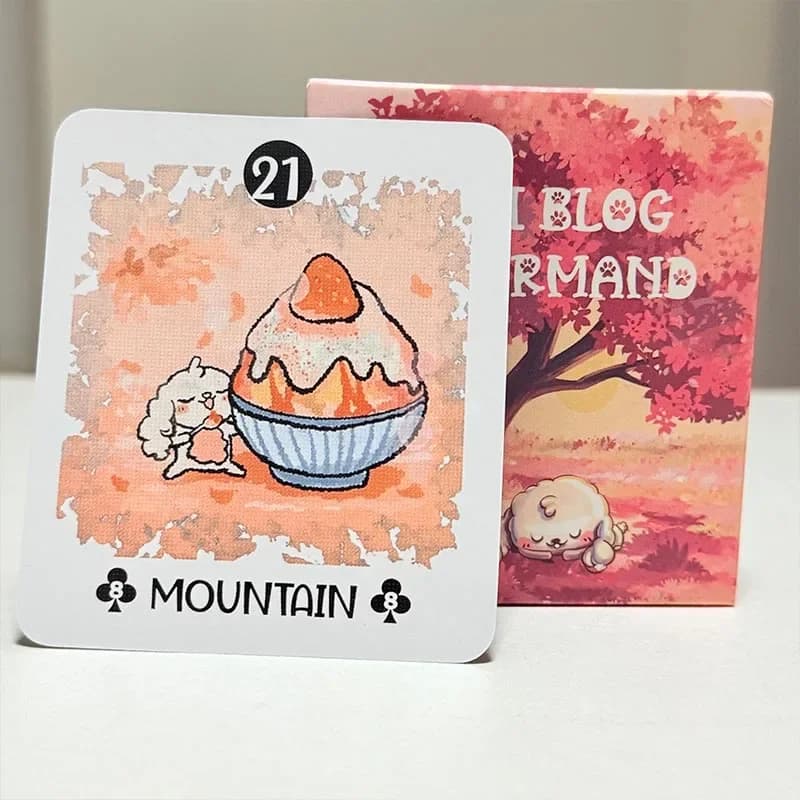 Boji Blog Lenormand Deck Versione inglese 39 pezzi Il viaggio di un coniglio attraverso il destino Divinazione Carta dei tarocchi per gli amanti dei tarocchi