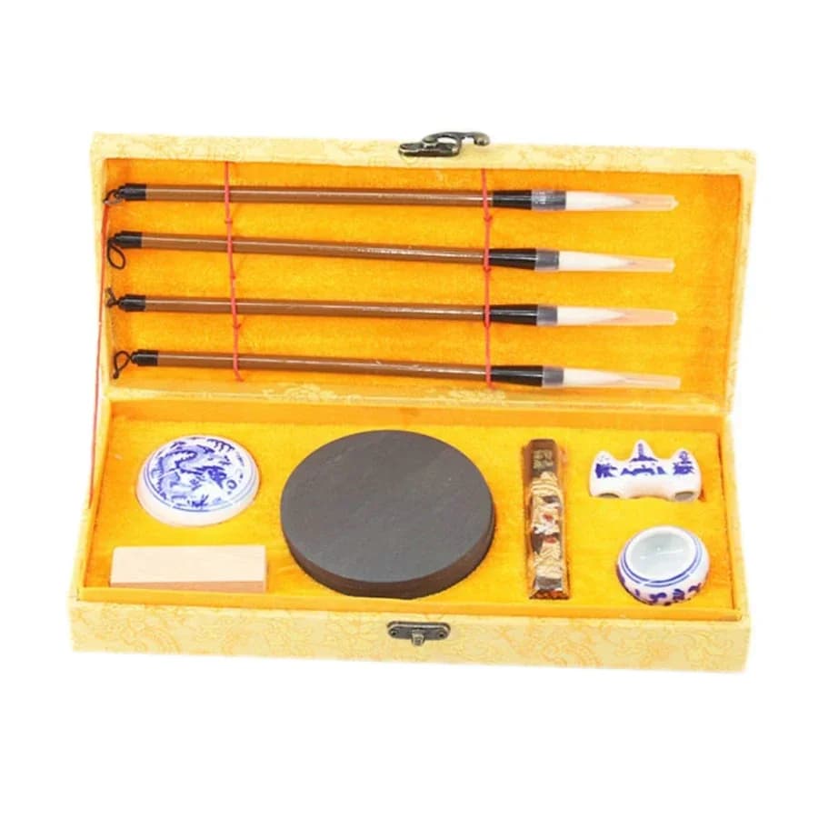 10Pcs Chinese Calligraphy Set Writing Art Painting Brush Tools Fit For Beginners