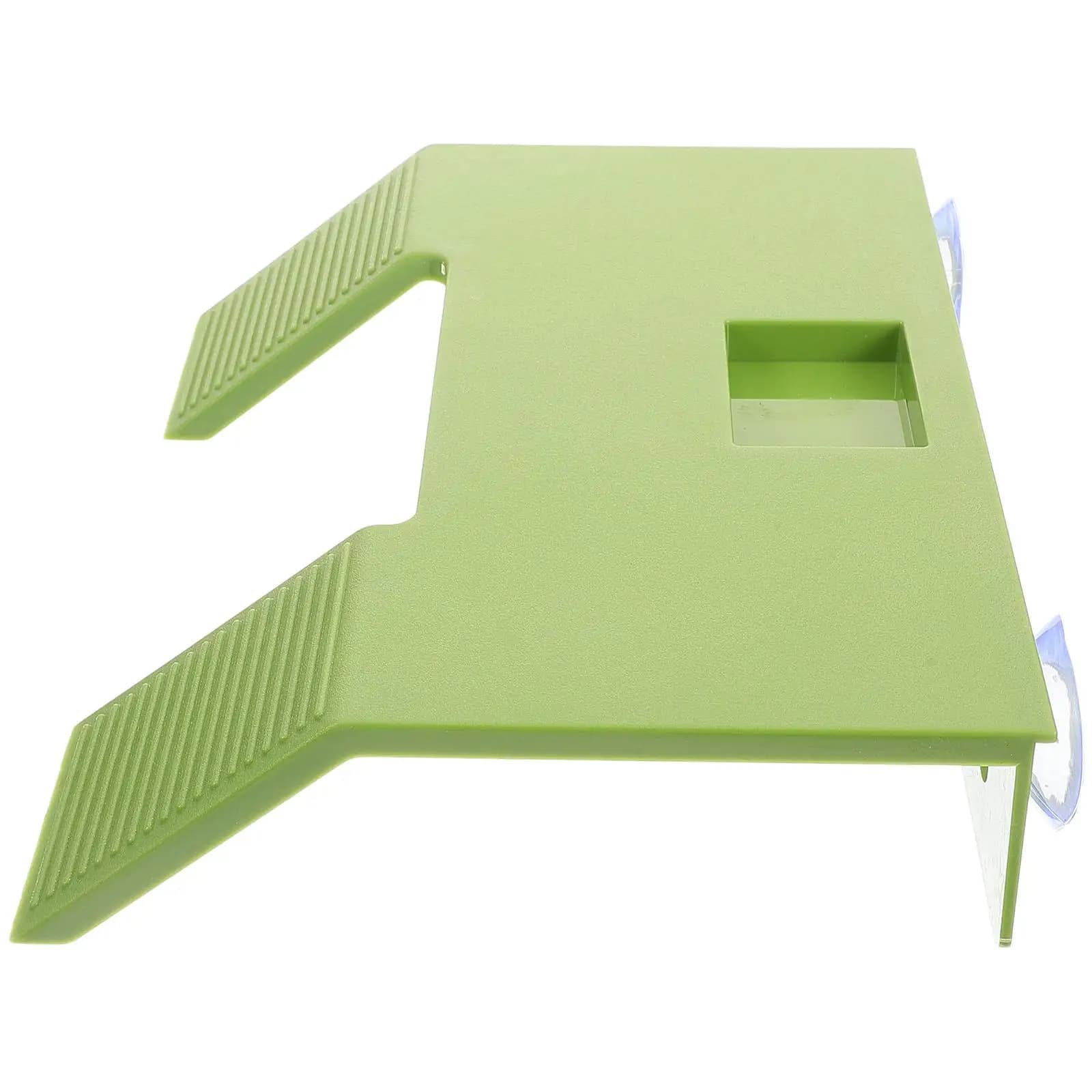 Piattaforma per tartarughe Piccolo verde Resistente all'usura Leggero in plastica Stabile Acquario Riposo per rettili Isola galleggiante