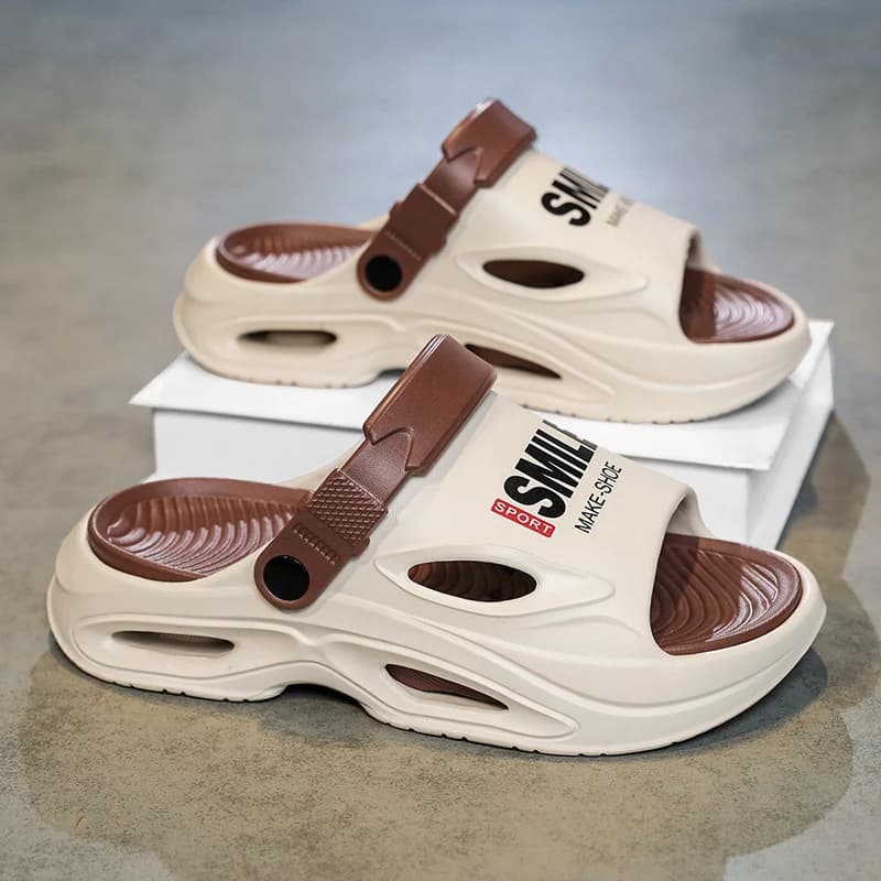 New Men's Summer Shoes, High Quality EVA Sandals with Soft Sole, Anti-slip, Ultra Light for Bathroom and Beach