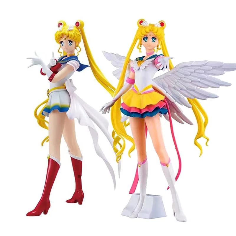 23 centimetri Anime Sailor Moon Action Figure Doll Principessa Serenity Torta Ornamenti Collezione PVC Tsukino Usagi Figura Modello Giocattoli Regali