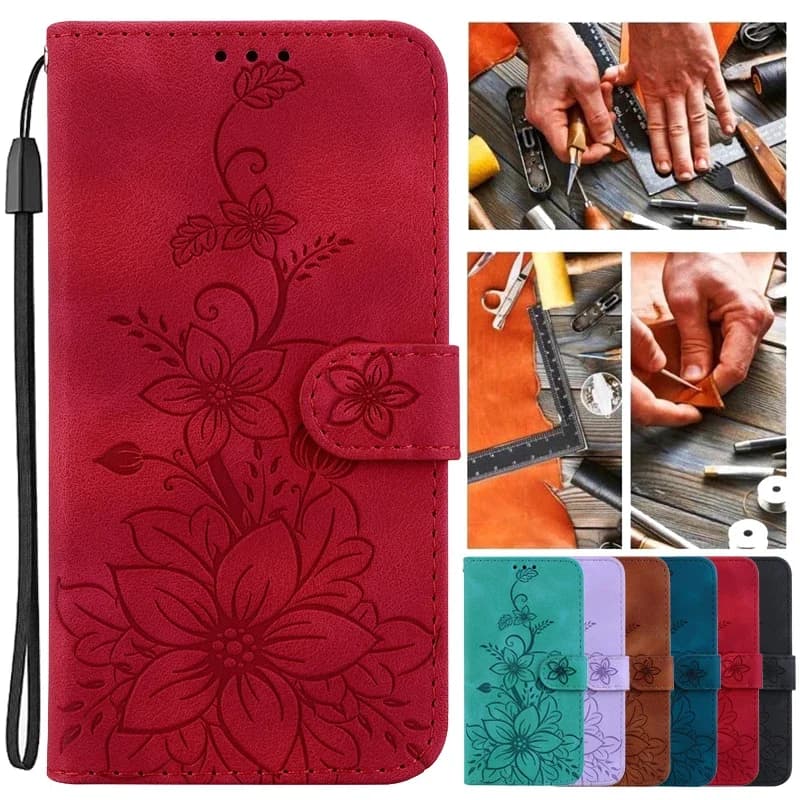 Borse a portafoglio Flip Cover Fiore Custodia per Tecno Pop 8 7 6 Go 5P 5 LTE Pova 5 Pro 4 Neo 3 2 Phantom X Custodie per telefoni in pelle magnetica