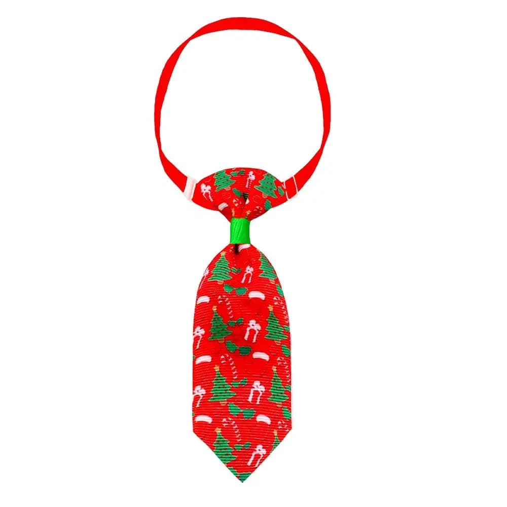 Papillon natalizio decorativo per animali domestici Cravatta natalizia regolabile in poliestere per cani Albero di Natale/Collana di neve per gatti Cosplay
