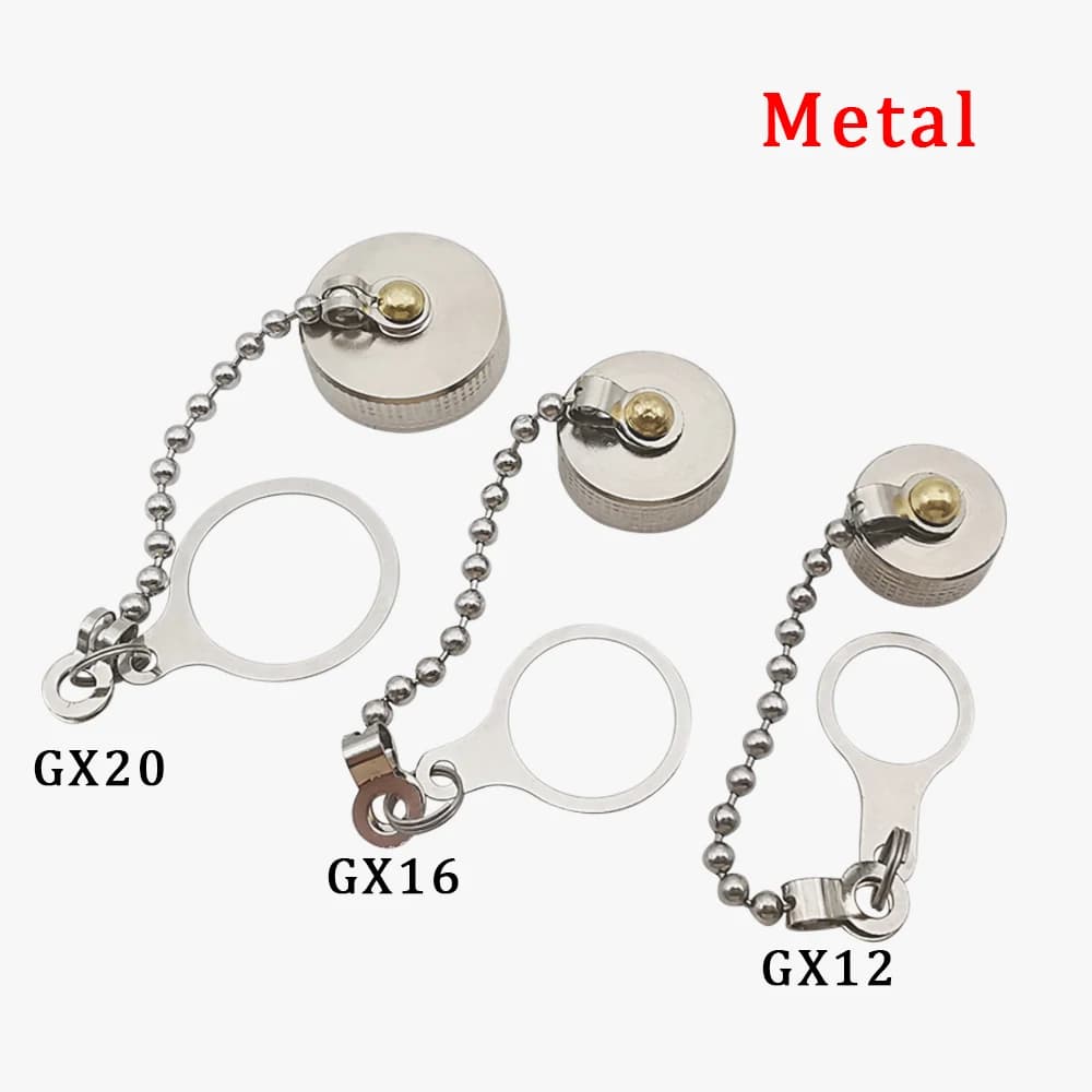 1/2/5 pieces GX12 GX16 GX20 Aeronautical Connector Plug Protective Metal Case GX12/16/20 Voltage Plug Waterproof Dust Covers