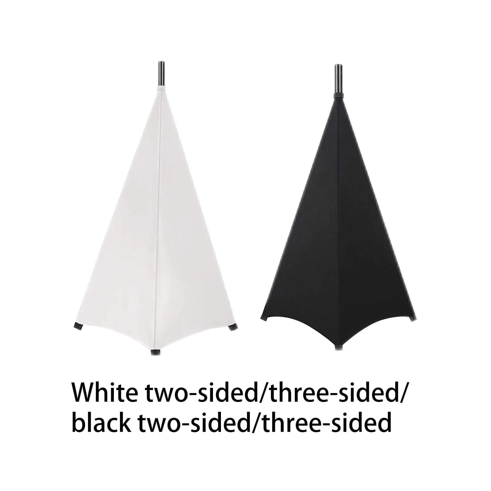 Copertura universale per supporto per altoparlante per luce DJ Coperture per altoparlanti DJ su entrambi i lati/tri facce Coperture elastiche per treppiede per banchetti Matrimoni