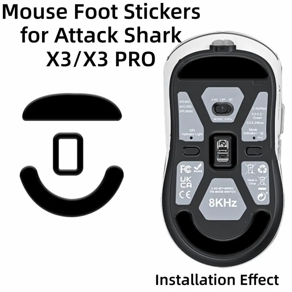 Pattini per Mouse in PTFE Edizione Ice, Coperture Sostitutive Lisce e Resistenti all'Usura per ATTACK SHARK X3 PRO