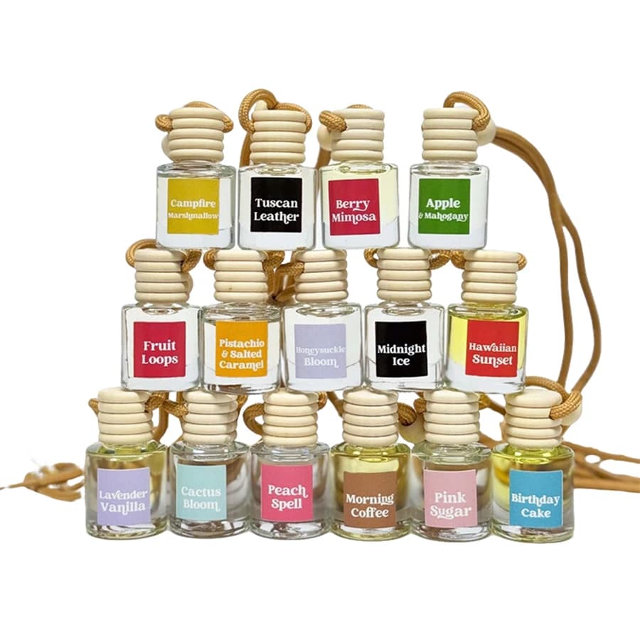 1pc Auto Olio Essenziale Diffusore Fragranza Deodorante Bottiglia di Profumo Ornamento Appeso Deodorante Diffusore Accessorio Interno