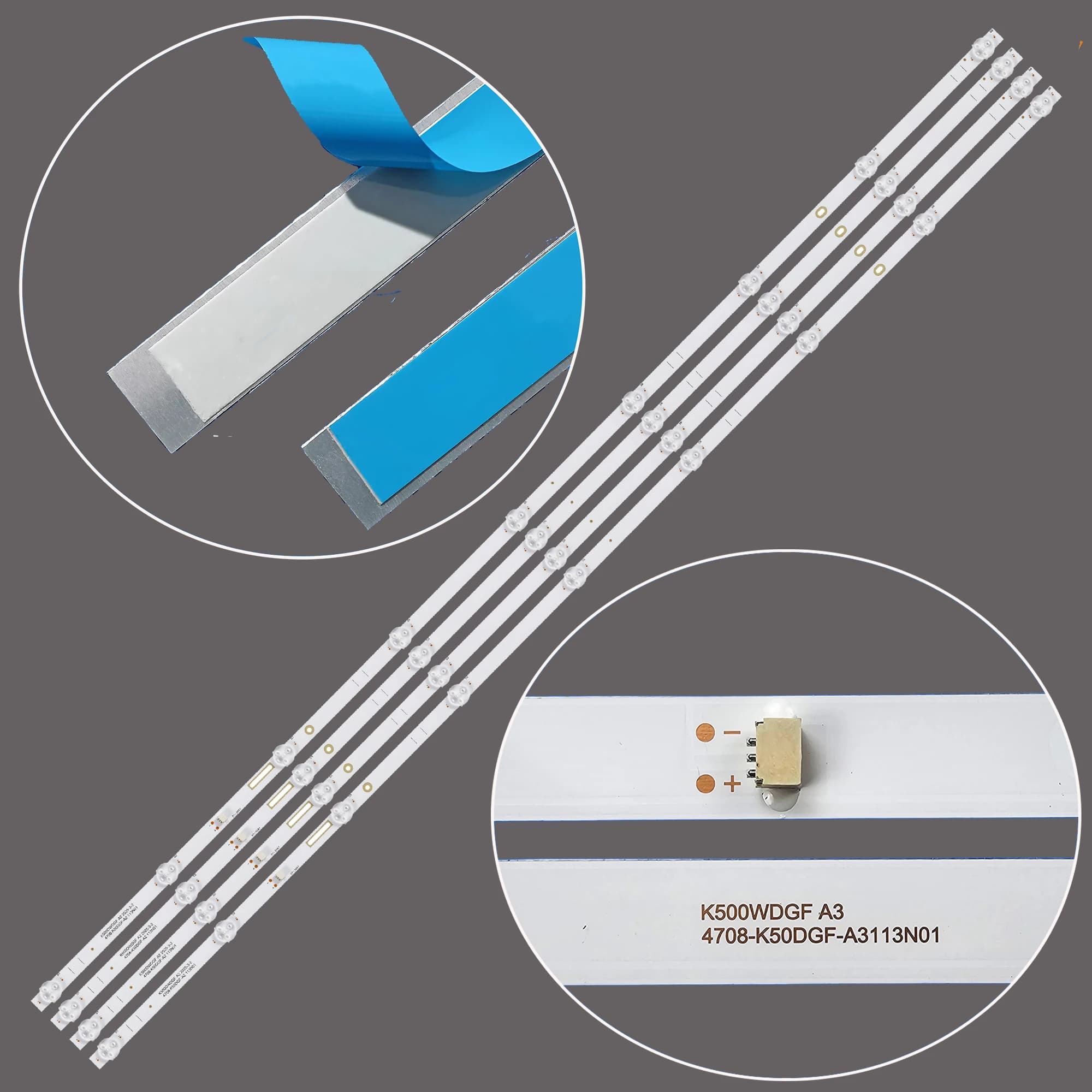 Striscia di retroilluminazione a LED per CV500U5-T01 G50atv22 SI50URF PG50SKA 50UD-AWMB YE-50020GFSG5-K YR-50020GF5G5-4K 50UGC5500S K500WDGF A2