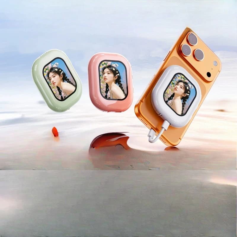 Polaroid, display selfie magnetico per cellulare, proiettore schermo selfie, accessorio selfie posteriore