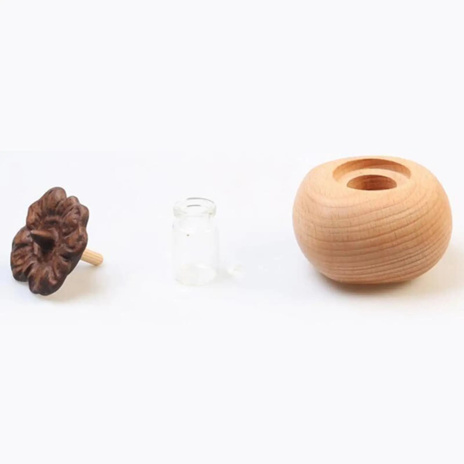 Mini diffusore di profumo, ornamento decorativo, realizzato a mano, portatile, in legno, per soggiorno, auto