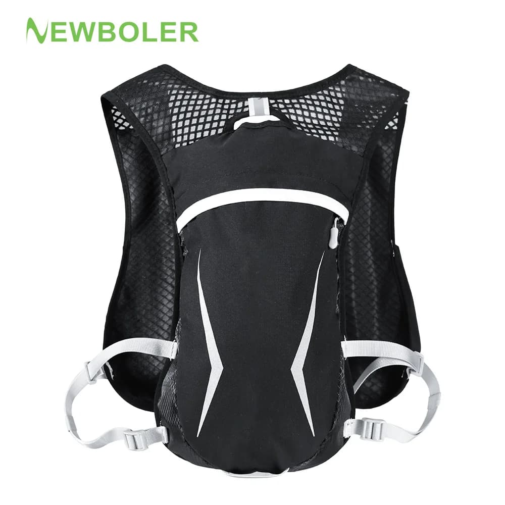 Zaino Idratazione NEWBOLER per Corsa, Escursionismo, Ciclismo, Maratona, Leggero con Tasca Porta Telefono