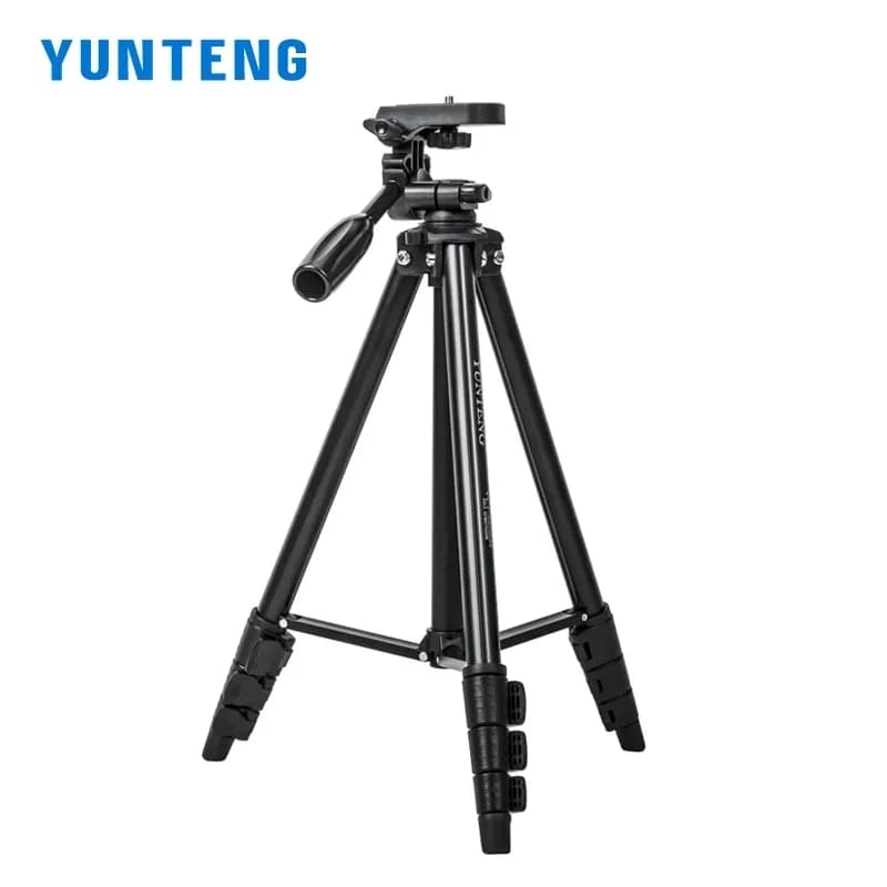 YUNTENG Portable Camera Tripod Universal Head Video Tripod Stand for Canon Nikon Sony Fuji Mirrorless Camera Outdoor Photography
