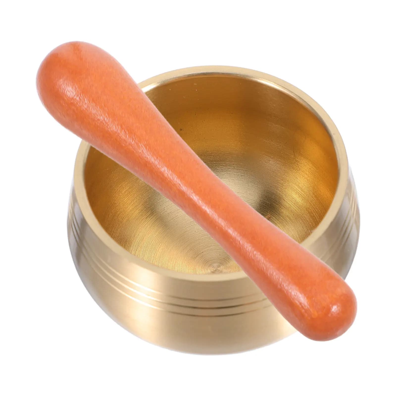 Sound Bowl Tibetan Meditation Singing Yoga Halloween Christmas New Year Brass Singing Bowls Home Decorations Mini Copper Wooden