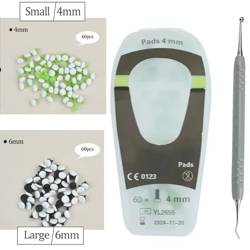 Set di spatole per compositi dentali con cuscinetto in schiuma, supporto per resina fotopolimerizzabile, manico, trimmer, strumenti per il riempimento e modellazione