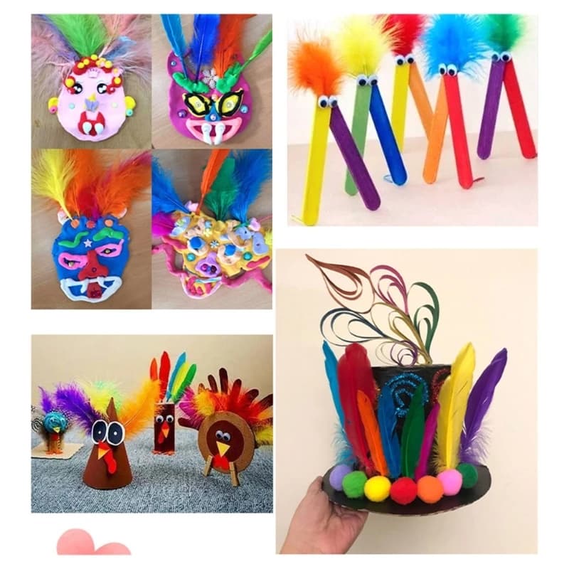 100pcs Multipurpose Craft Feathered Ornament For DIY Projects Including Dream Catchers Earrings And Party Decors D2RD