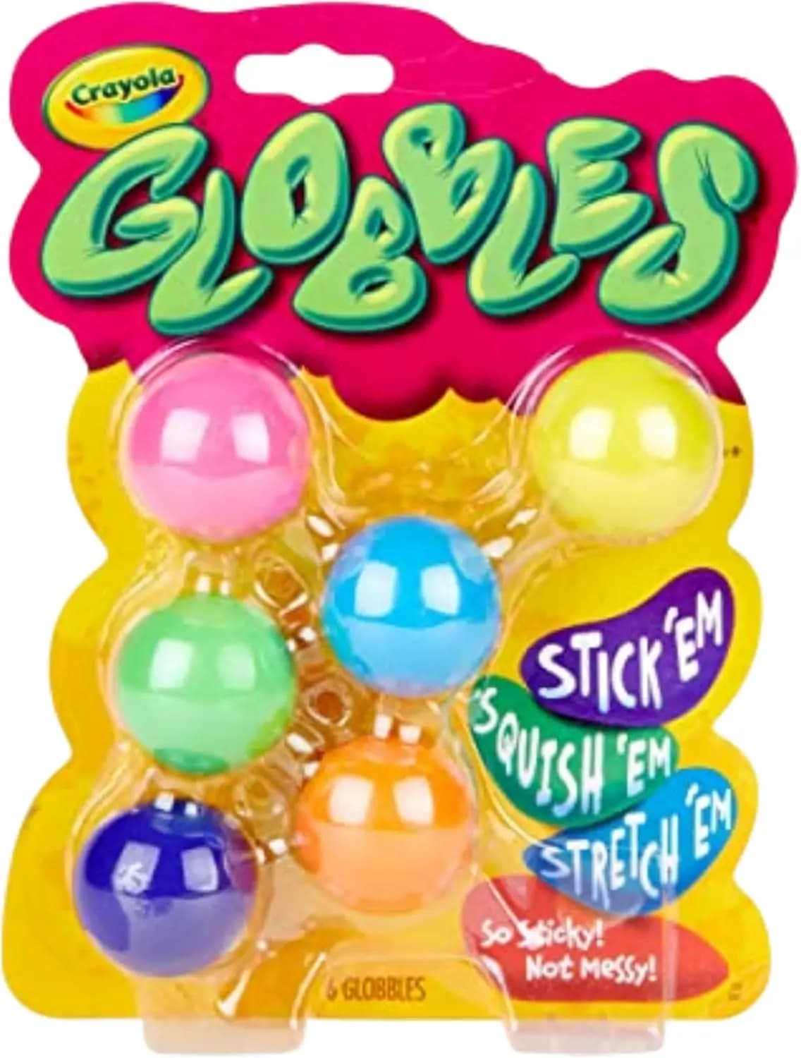 Set di 6 Palline Antistress Appiccicose per Bambini e Adulti, Giocattolo a Forma di Uovo di Pasqua e Regalo Sensoriale per Gioco Rilassante