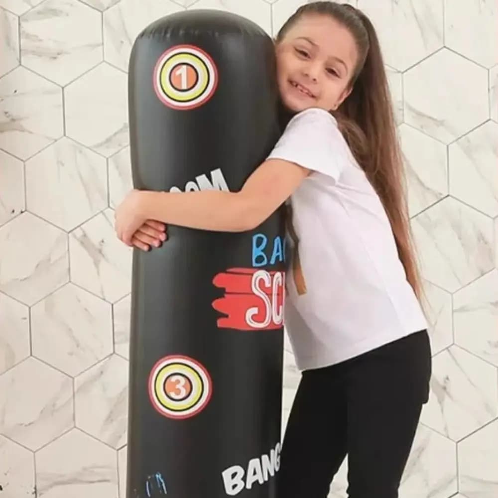 Inflatable Boxing Sandbag PVC Thickened Children Punching Bag Water Column Physical Exercise Fitness Sand Bag Unisex