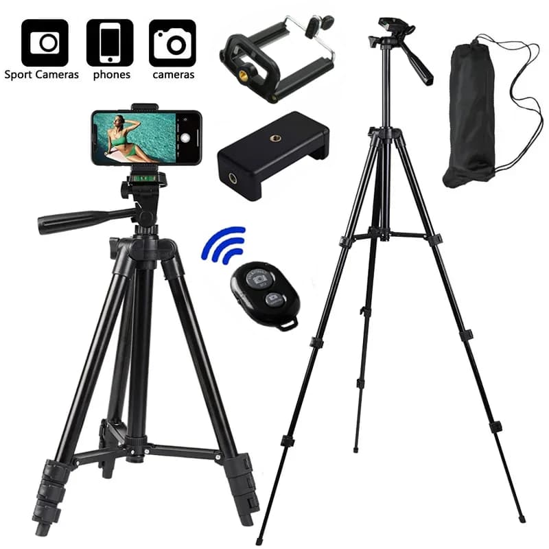 Treppiedi per telefono cellulare Treppiede leggero per fotocamera con supporto per telefono remoto selfie Bluetooth per fotografia video Youtube