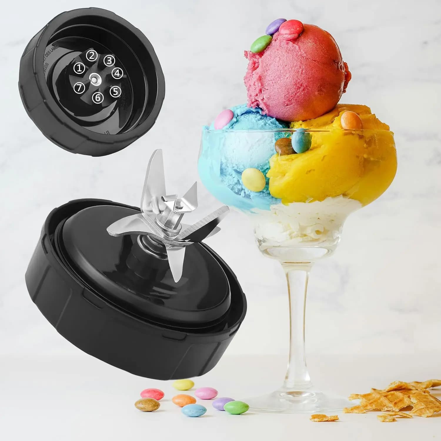 Accessori per frullatore da 1000 W 7 Lame di ricambio Pagina 7 Lame per frullatore applicabili a: CO101B, CO150B, CO351B, SS100, SS100C