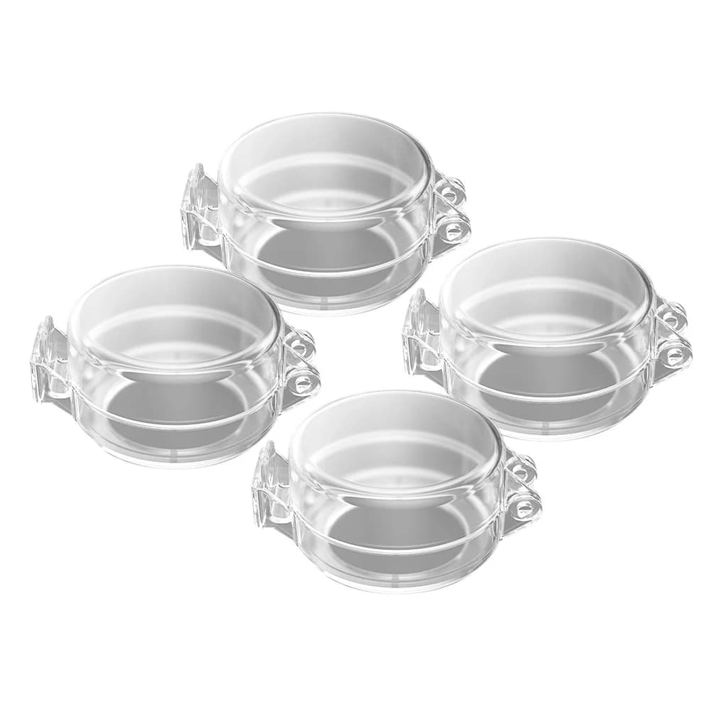 Set di 4 Serrature di Sicurezza per Bambini, Copri Maniglie Trasparenti a Prova di Bambino, Protezioni per Manopole del Forno, Chiusure per Cassetti
