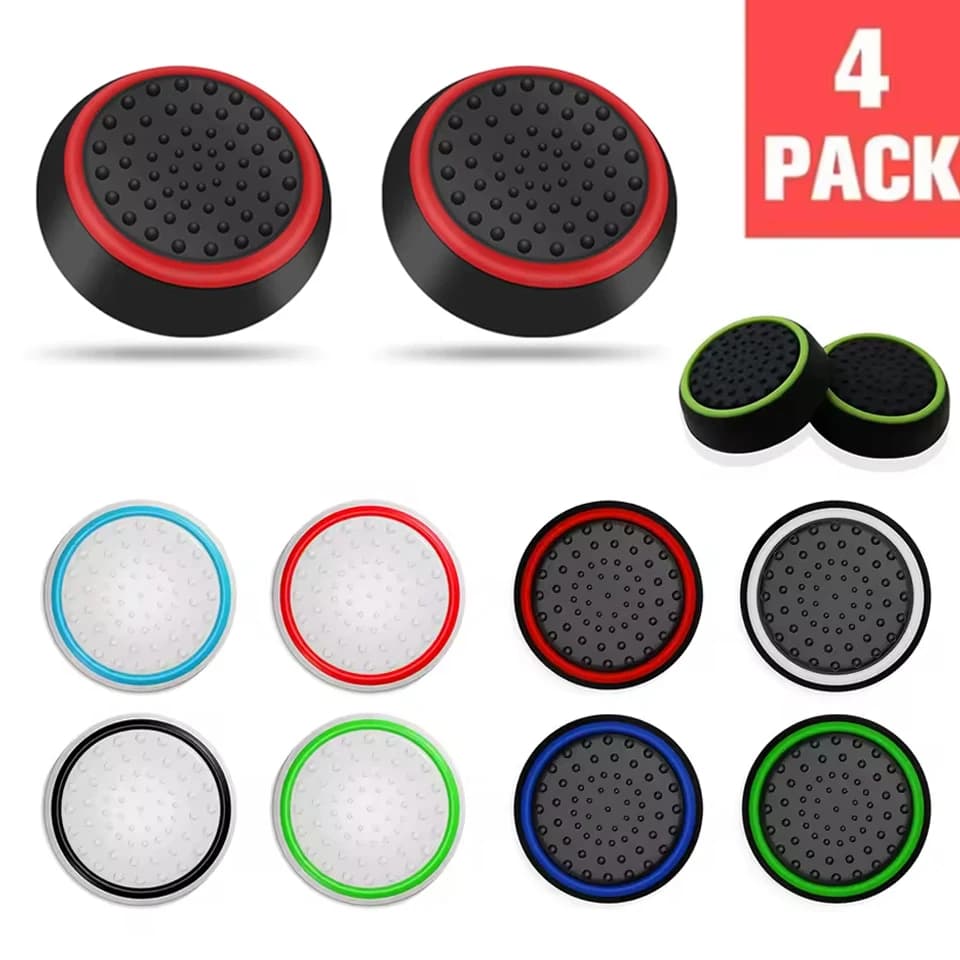 4 pz Silicone Analogico Thumbstick Grip Caps Per PS5/PS4/PS3 Controller Per Steam Deck/Xbox One/Xbox 360 Gamepad Accessori