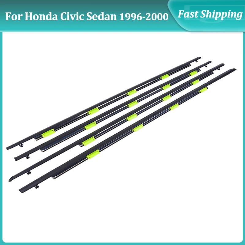 Set di Guarnizioni per Porte e Finestrini 72410-S04-003 72450-S04-003 72910-S04-003 72950-S04-003 Compatibile con Honda Civic Sedan 1996-2000
