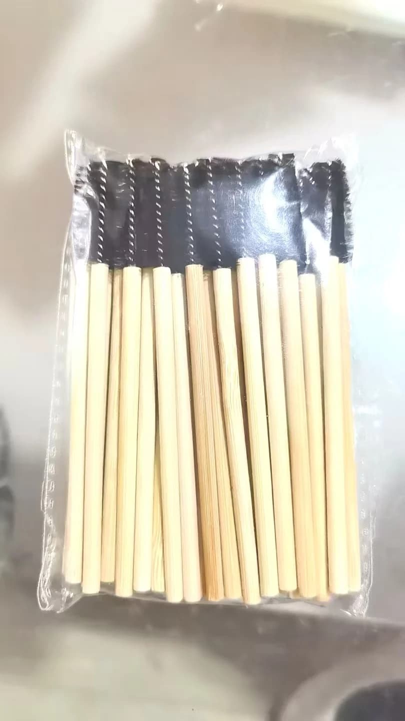 50Pcs Bamboo Eyelash Wands Mascara Applicators Eye Lash Curling Comb Handle Extensions Makeup Brushes Tool for Professional & Ho