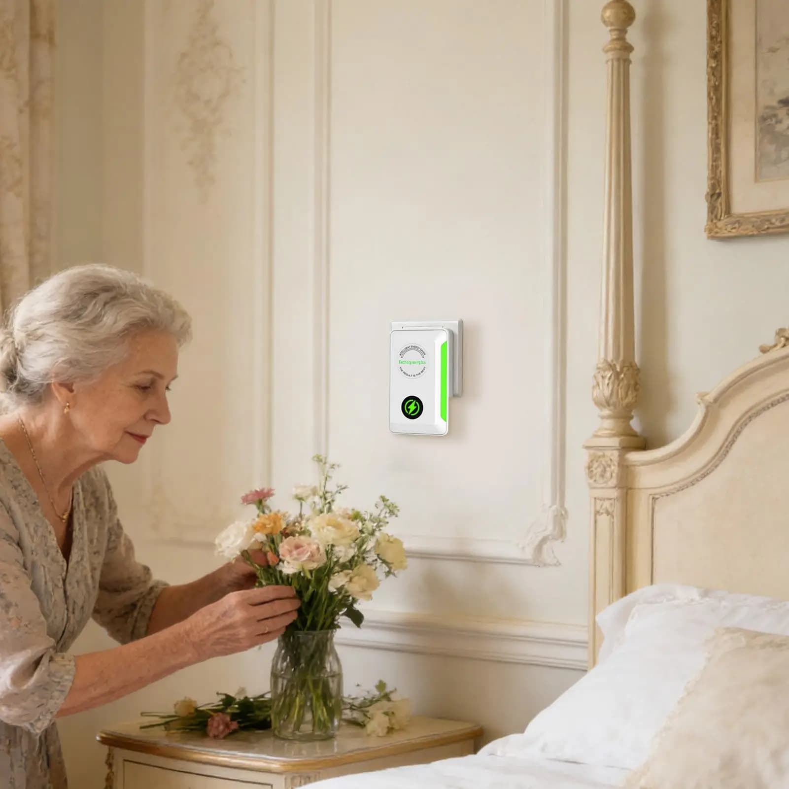 Portable Intelligent Energy Saving Device, Plug-in Power Station for Home, Office, Garage, Workshop, Outdoor Patio