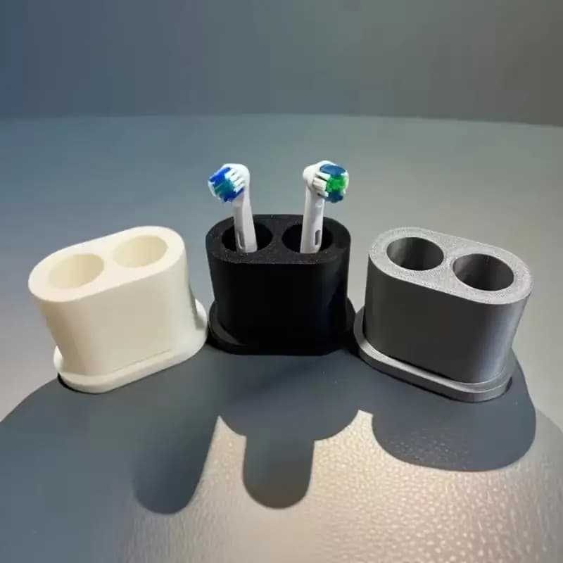 Organizer da bagno da 1 pezzo, mini contenitore in plastica per porta testine di spazzolini elettrici