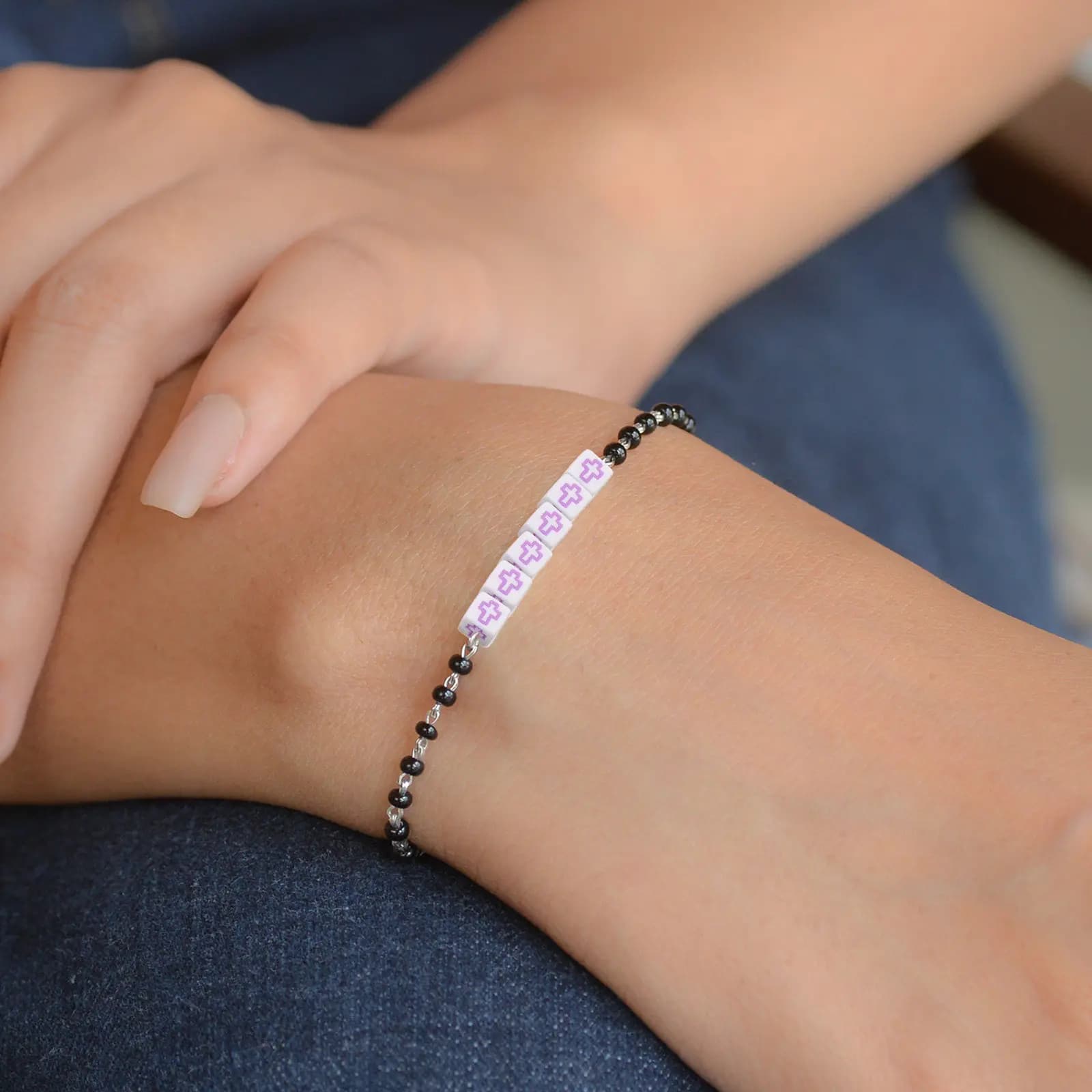 Perline Cubiche in Acrilico con Design a Croce Unico per Creazione Fai-da-Te di Collane, Bracciali e Orecchini, Leggere e Resistenti alla Deformazione