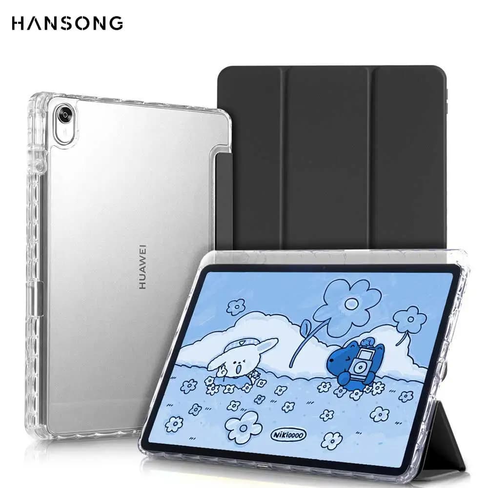 Custodia per 2025 HUAWEI MatePad 11,5 pollici MatePad 11.5S Custodia con portapenne Parte posteriore trasparente